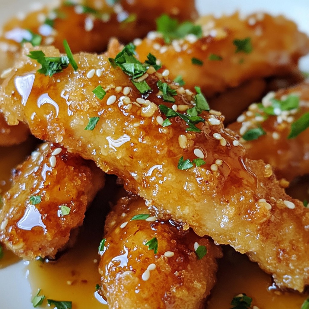 Honey Garlic Chicken Tenders Savory and Easy Recipe