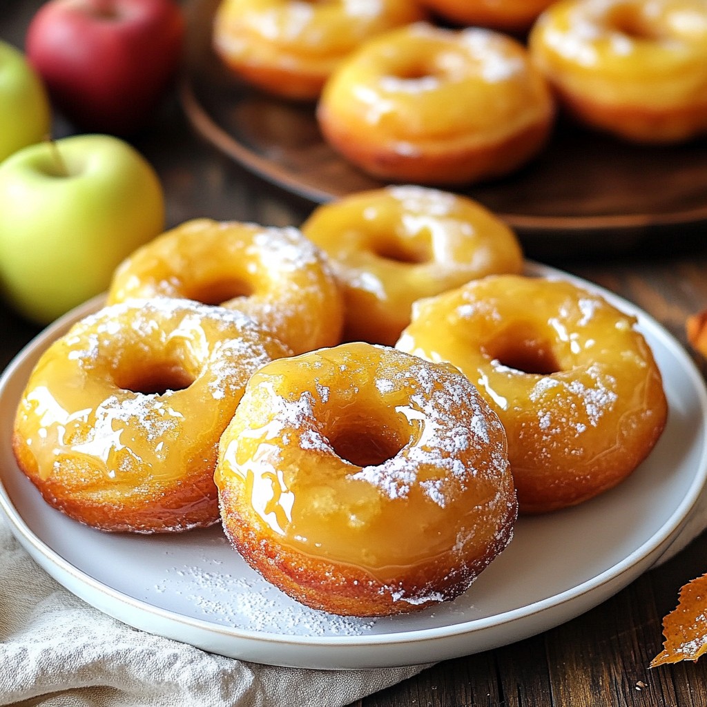 Maple Glazed Apple Donuts Simple and Tasty Recipe