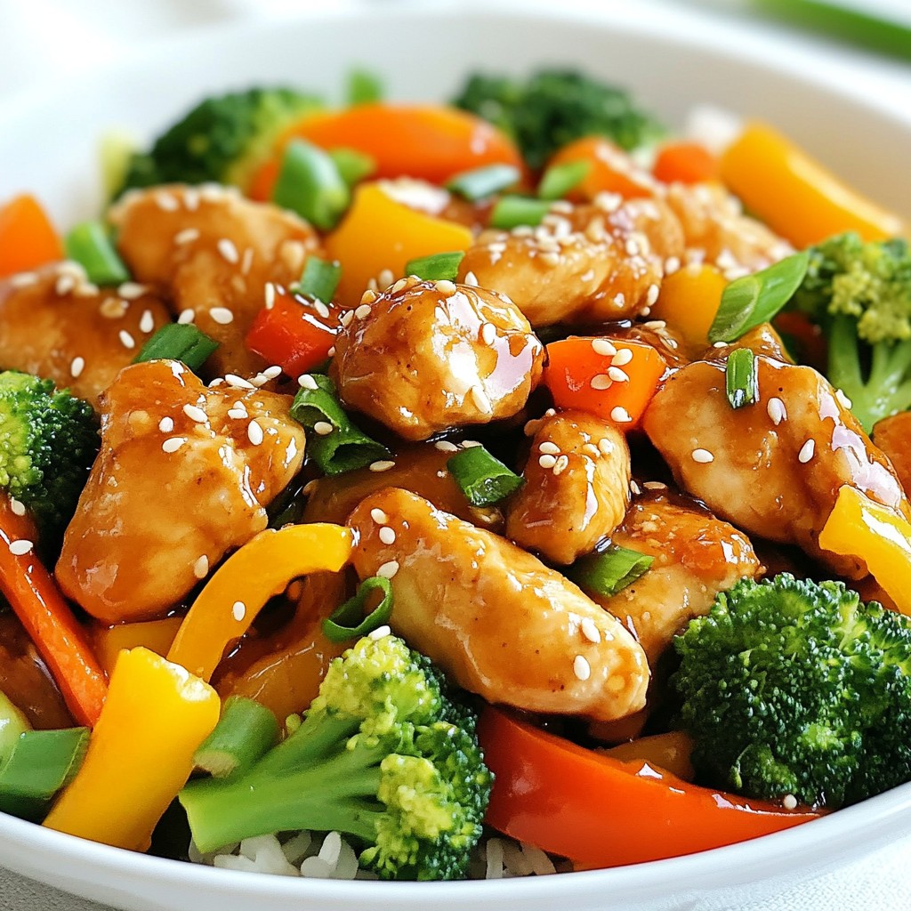 Honey Garlic Chicken Stir Fry Quick and Tasty Meal