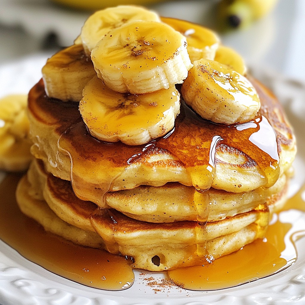 Caramelized Banana Pancakes Delicious and Simple Recipe