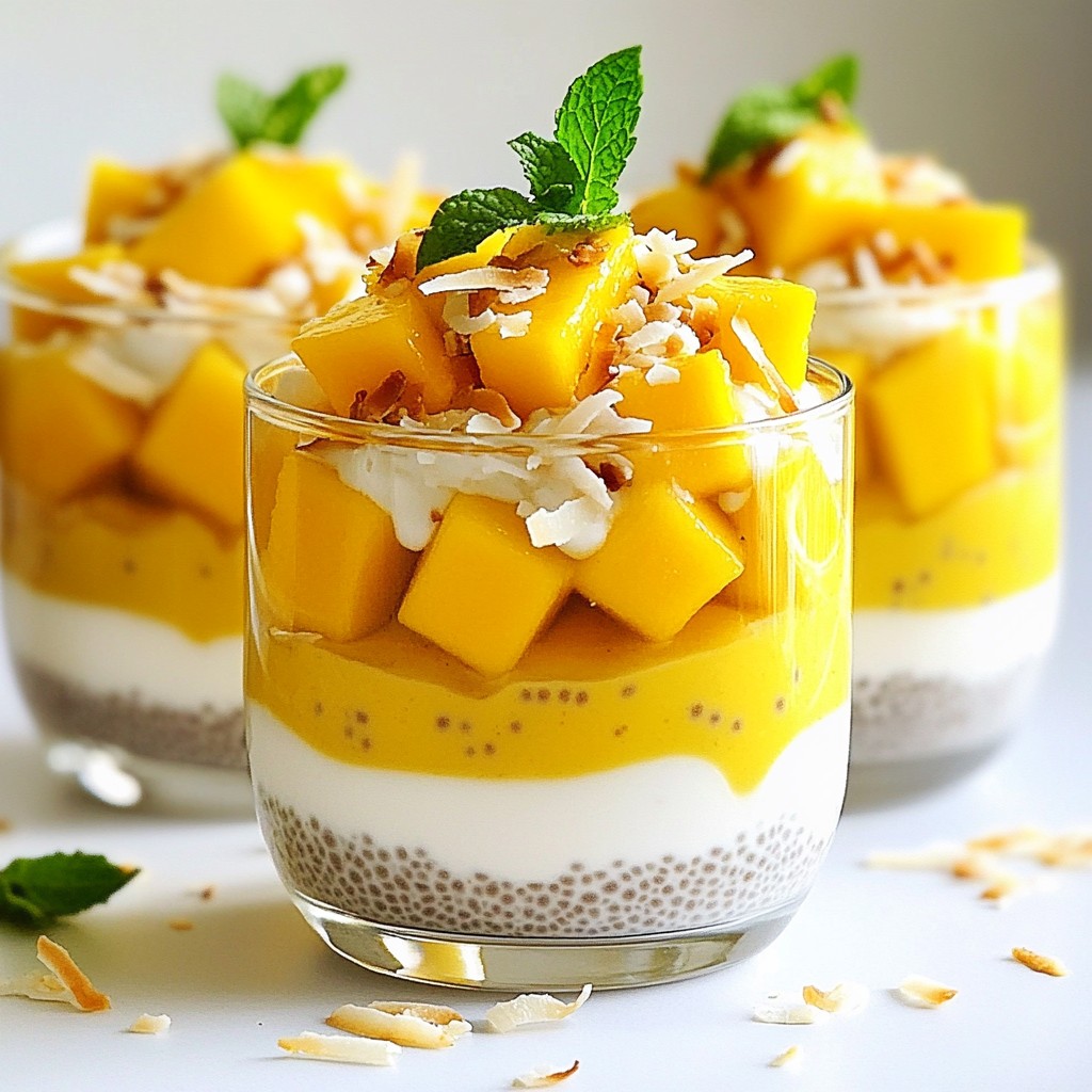 Mouthwatering Mango Coconut Chia Pudding Delight