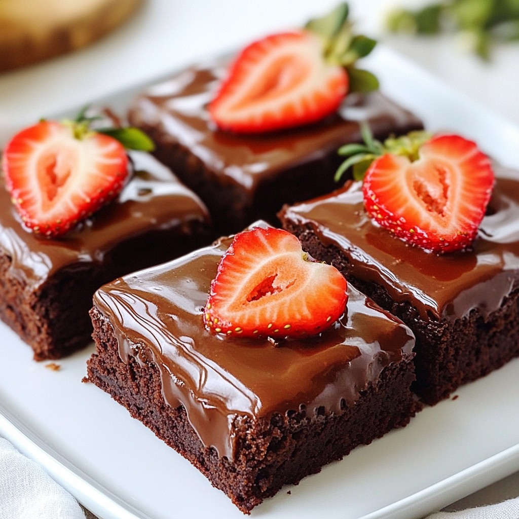 Chocolate Covered Strawberry Brownies Deliciously Simple