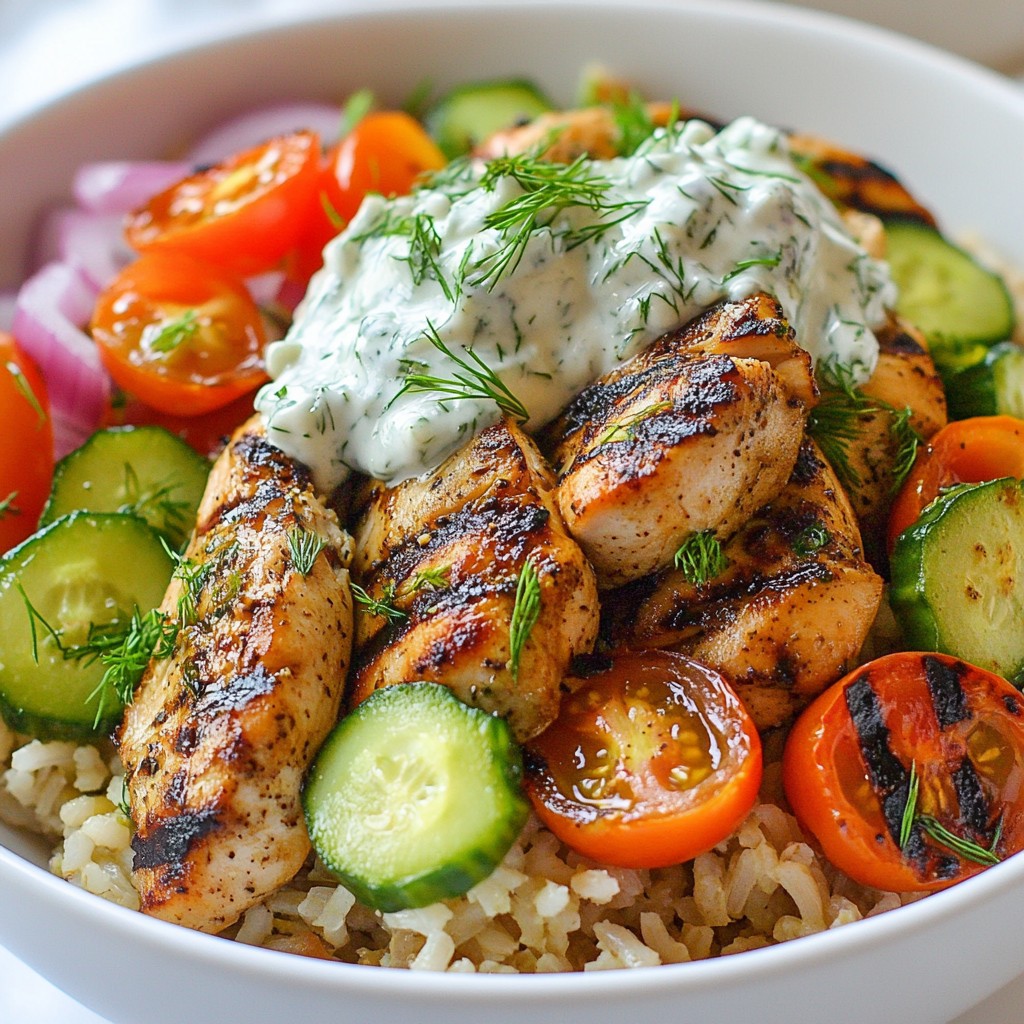 Greek Chicken Gyro Bowls Tasty and Easy Recipe