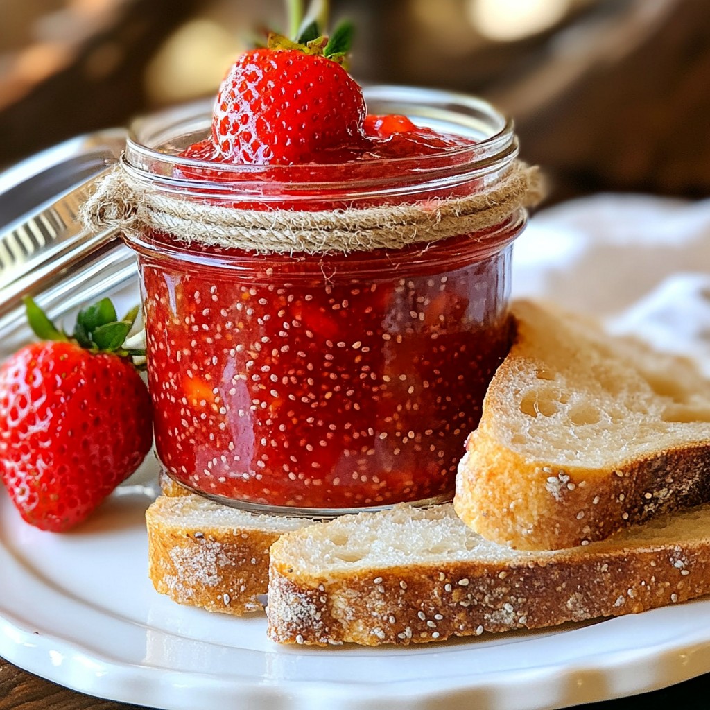 Strawberry Chia Jam Simple and Flavorful Delight
