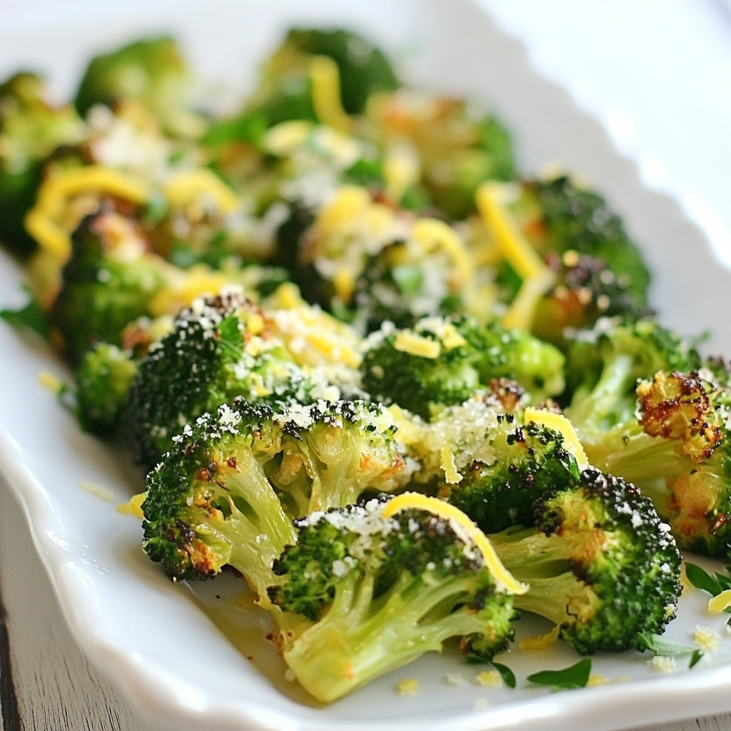 Lemon Garlic Roasted Broccoli Flavorful Side Dish