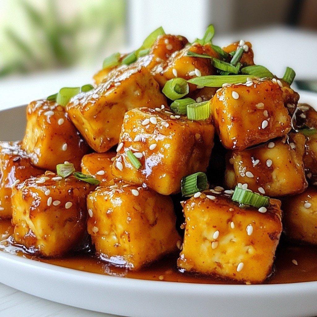 Sweet Chili Garlic Tofu Flavorful Vegan Delight