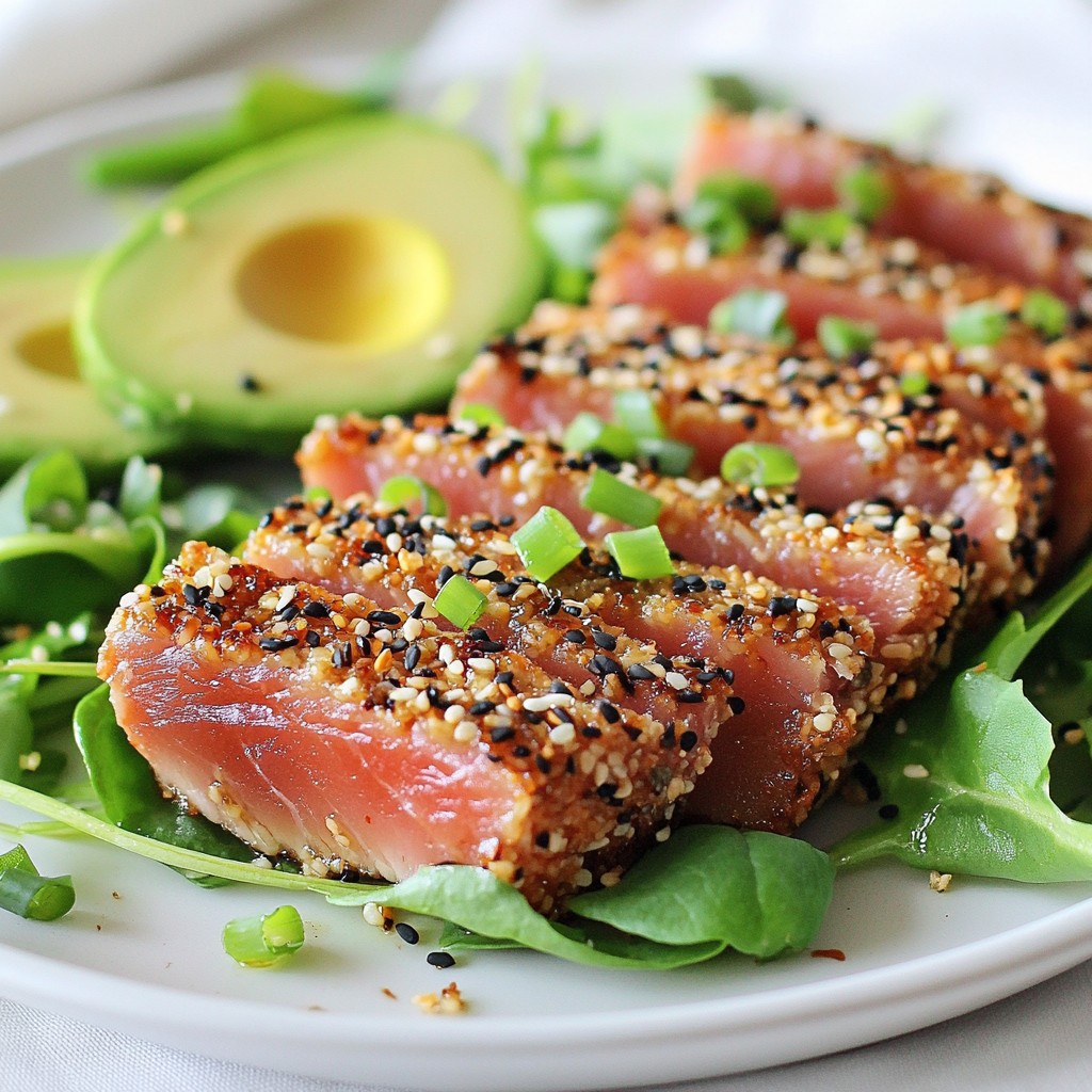 Sesame Crusted Ahi Tuna Simple and Delicious Dish