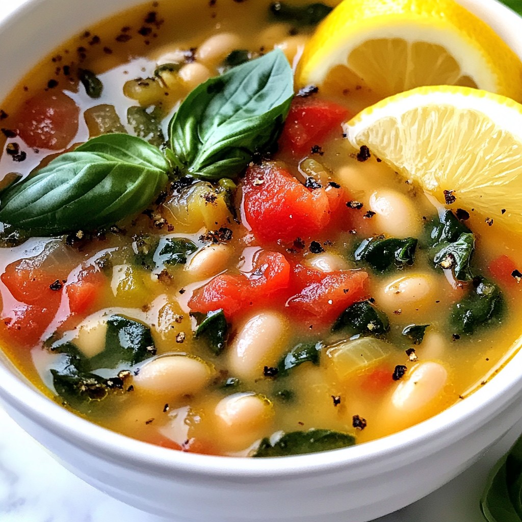 Tuscan White Bean Soup Flavorful and Simple Recipe