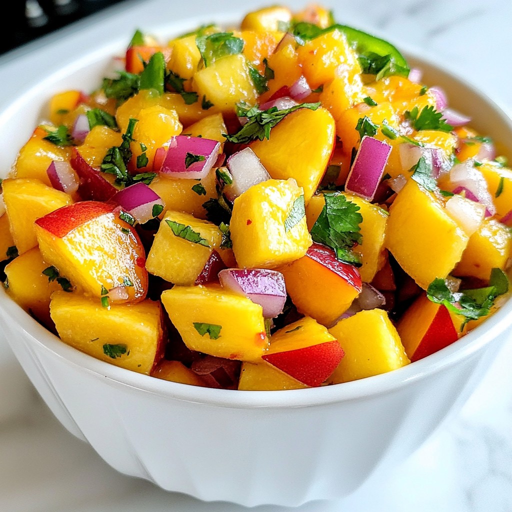 Peach Mango Salsa Flavorful and Easy Homemade Dip