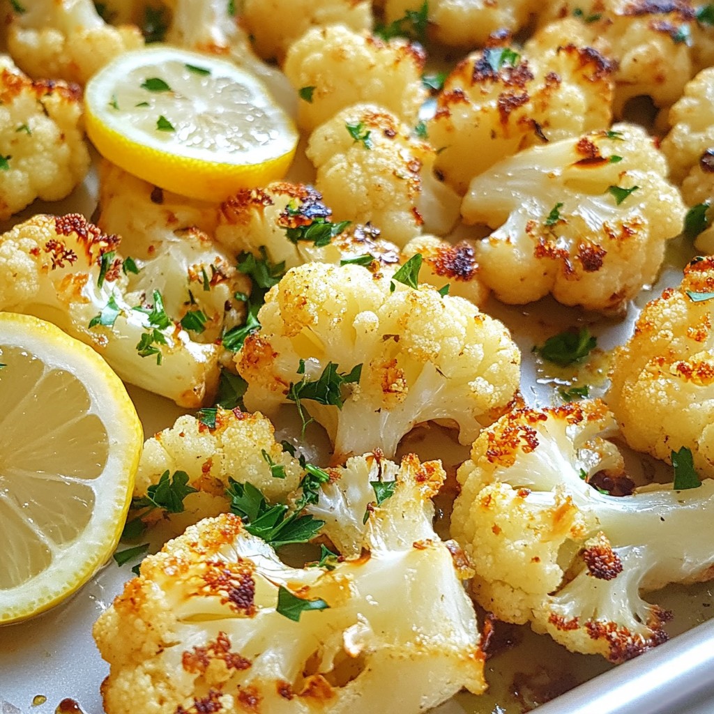 Garlic Herb Roasted Cauliflower Flavorful Side Dish