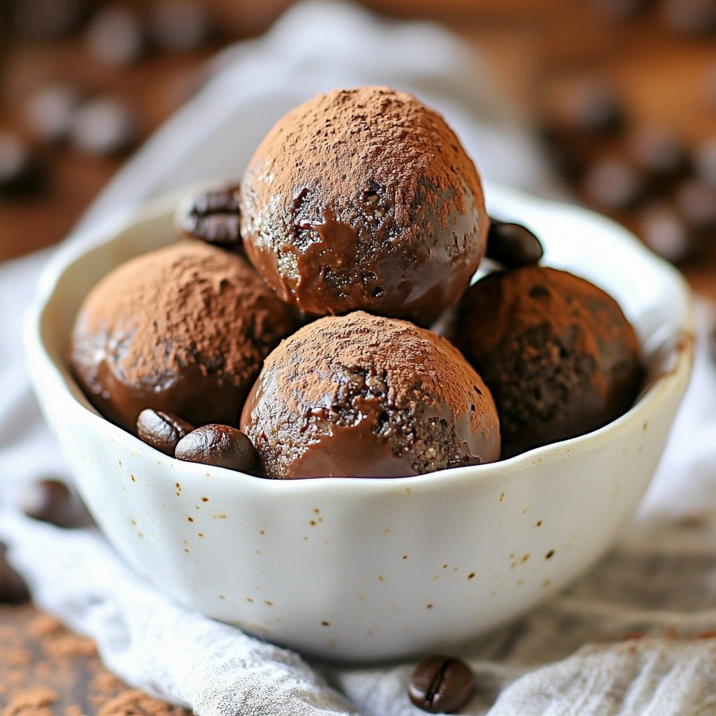 Chocolate Espresso Energy Bites Healthy Snack Treat