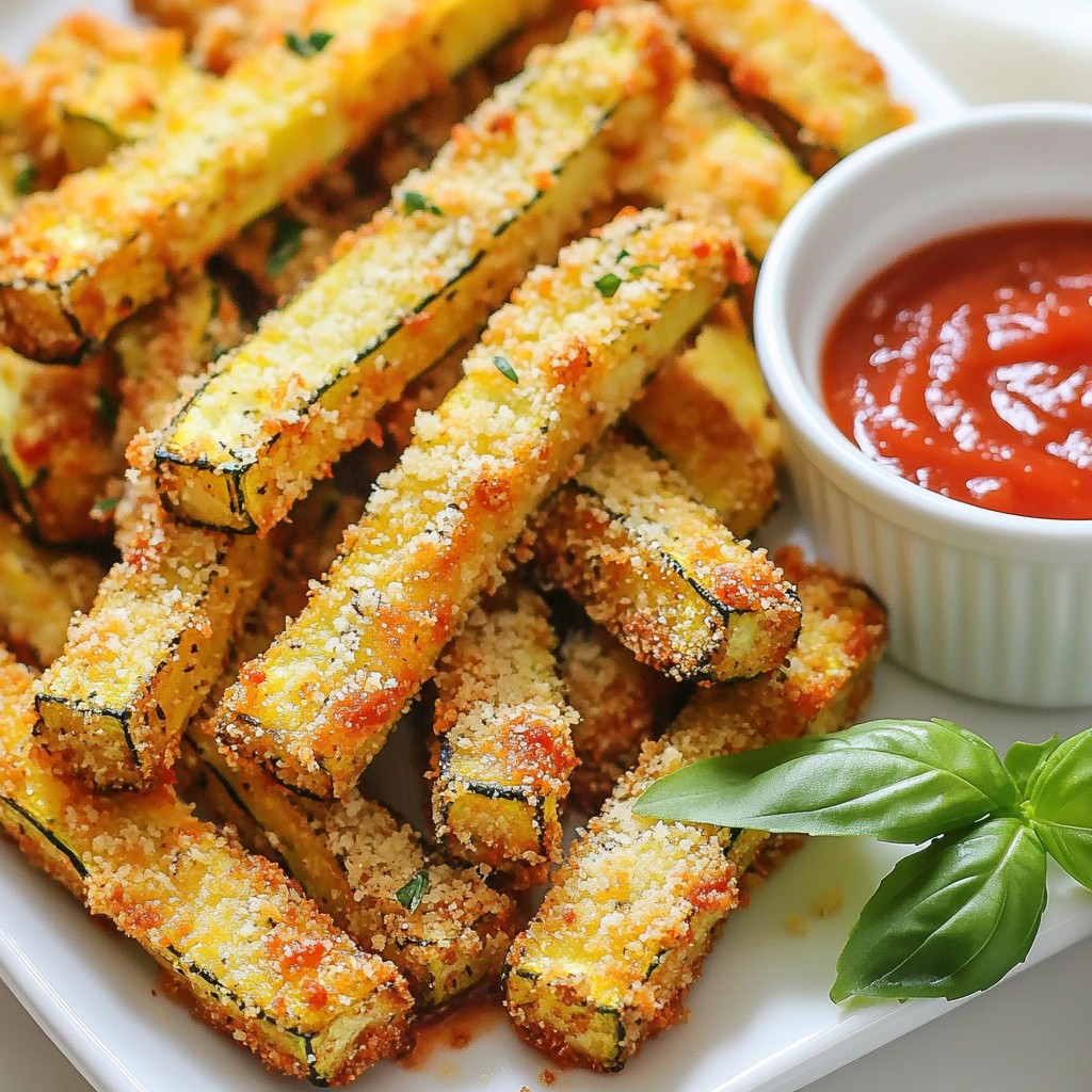 Baked Parmesan Zucchini Fries Crispy and Flavorful Treat