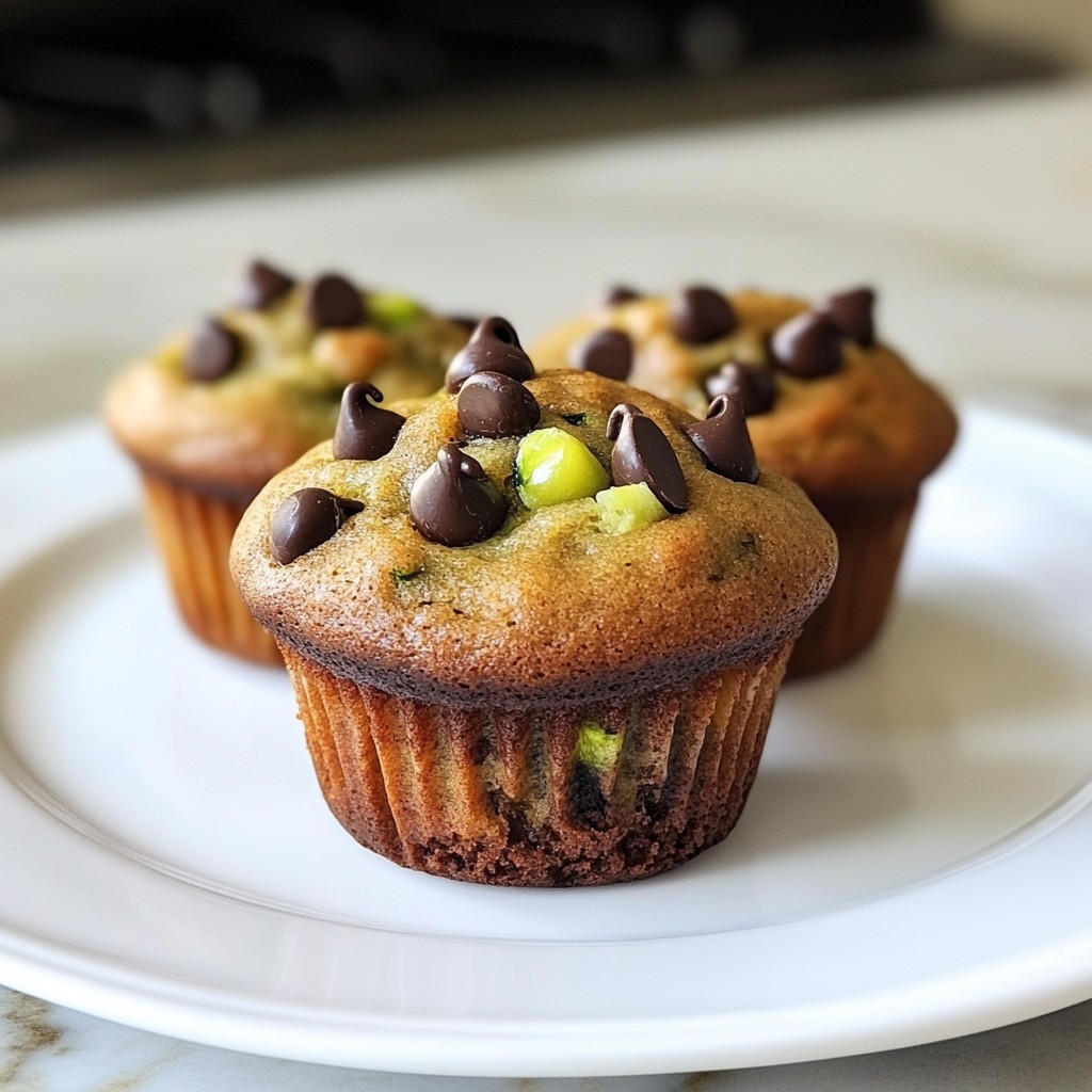 Chocolate Chip Zucchini Muffins Irresistible and Easy