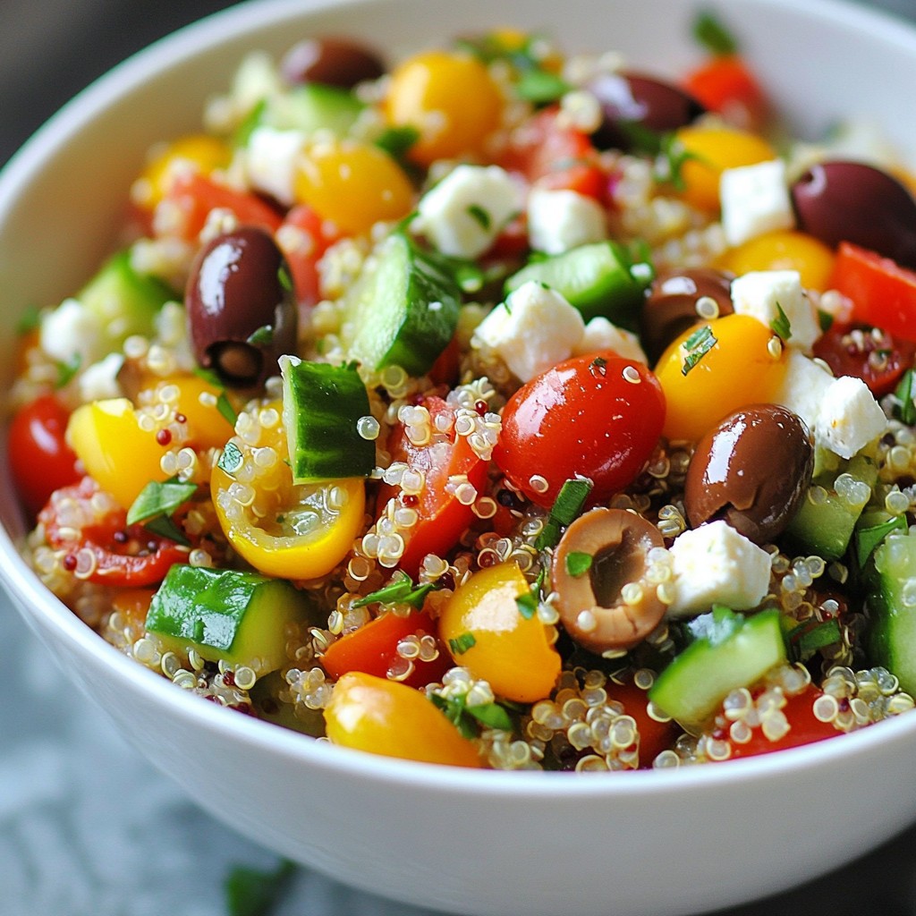 Greek Quinoa Salad Fresh and Flavorful Meal
