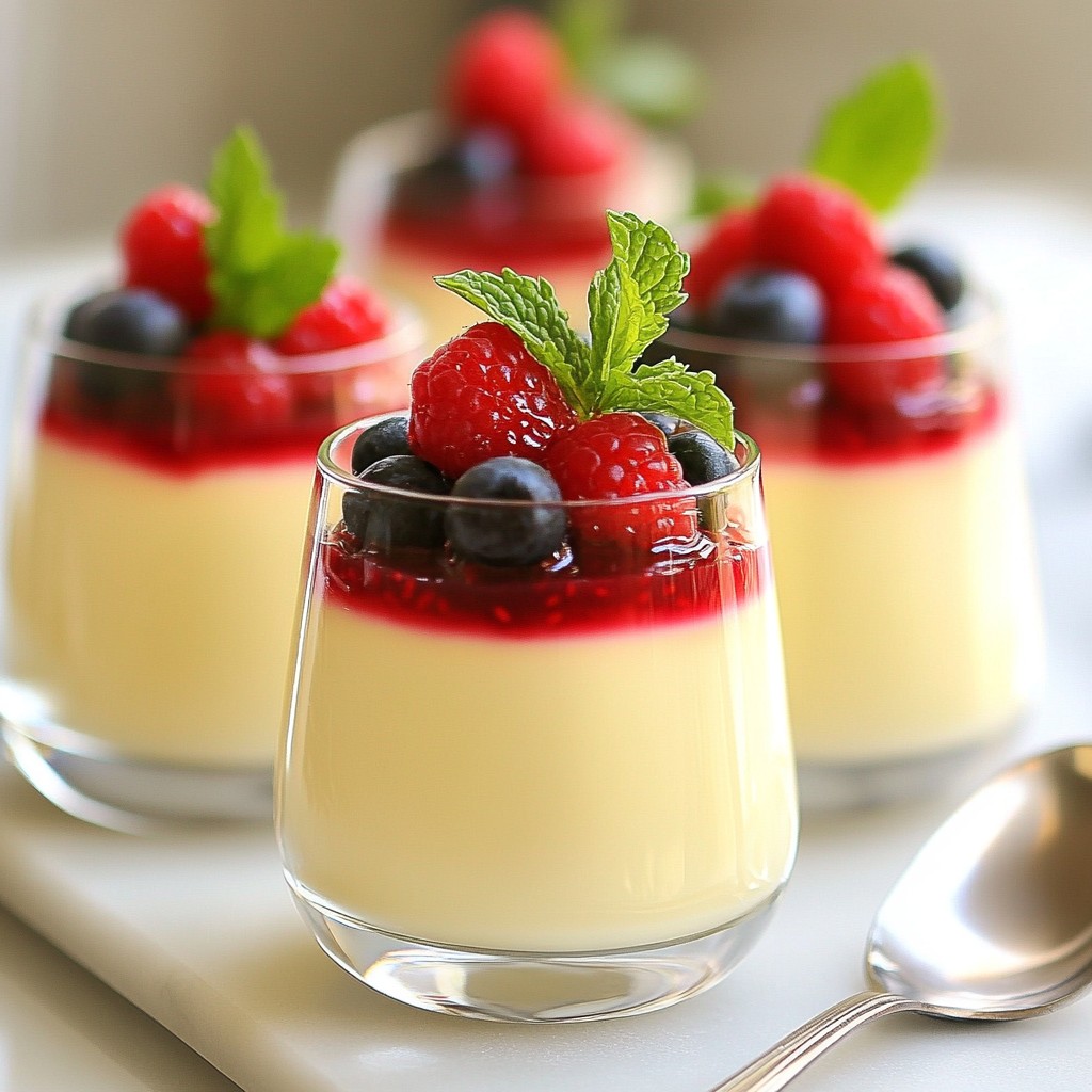 Vanilla Bean Panna Cotta Creamy Dessert Delight