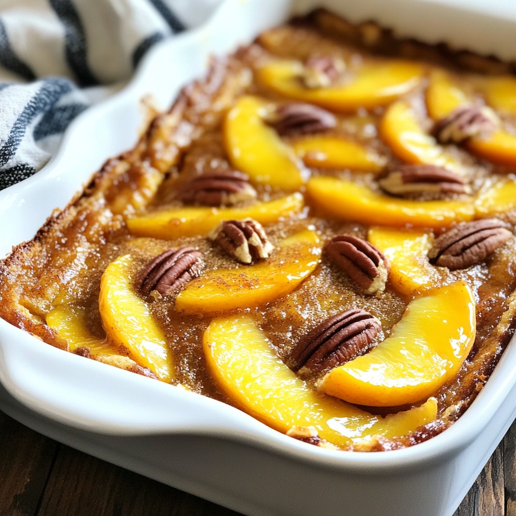 Peach Cobbler Dump Cake Simple and Tasty Delight