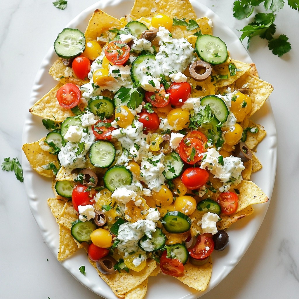 Loaded Greek Nachos Flavorful and Easy Appetizer