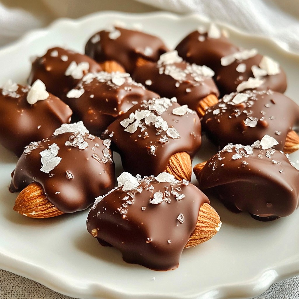 Chocolate Covered Almond Clusters Simple Sweet Treat