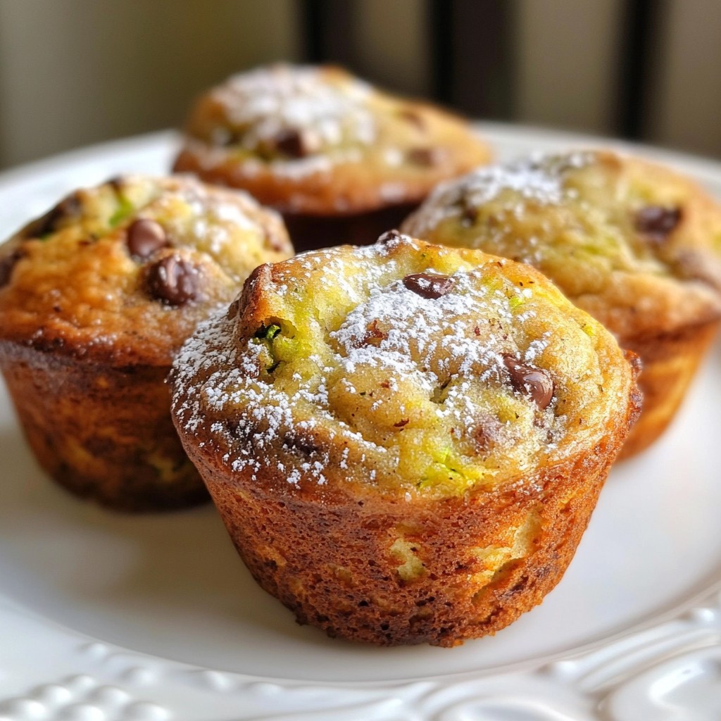 Chocolate Chip Zucchini Muffins Deliciously Simple Recipe
