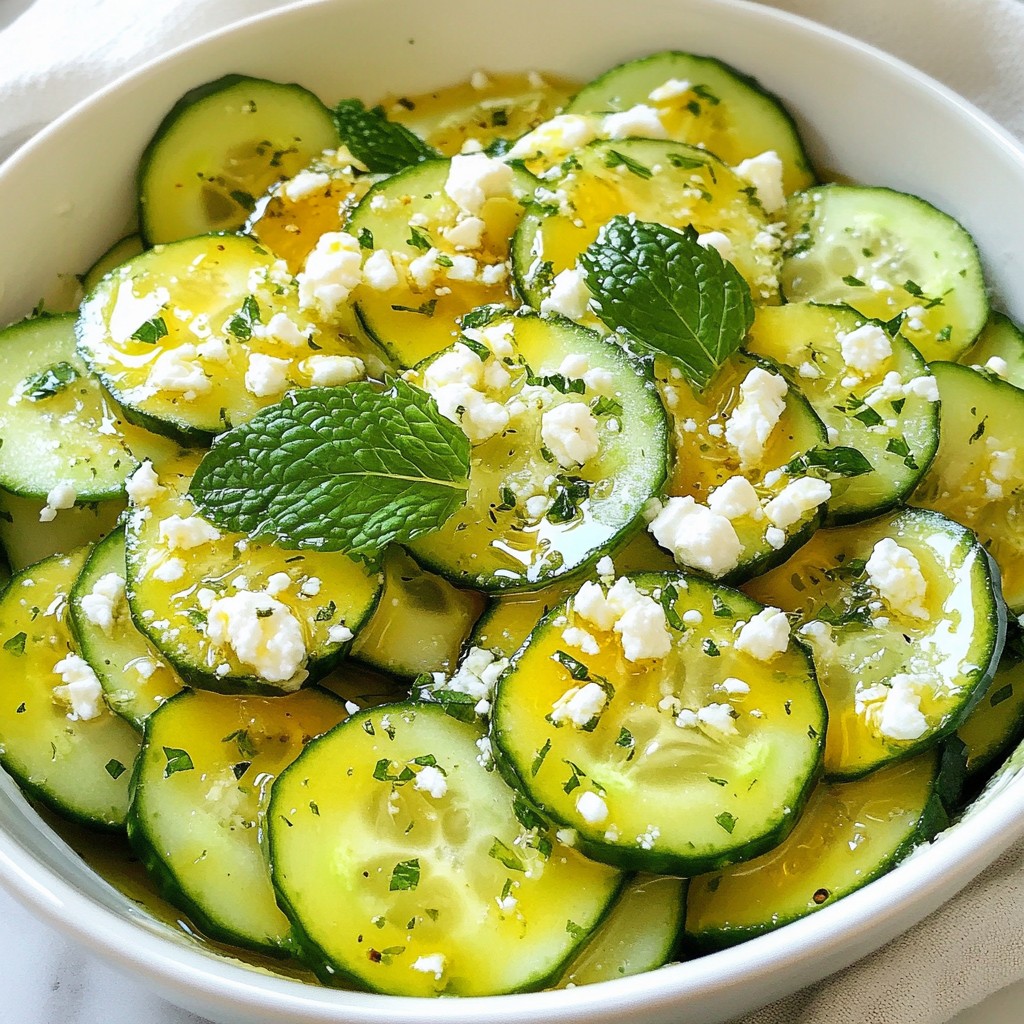 Honey Lime Cucumber Salad Refreshing and Simple Dish
