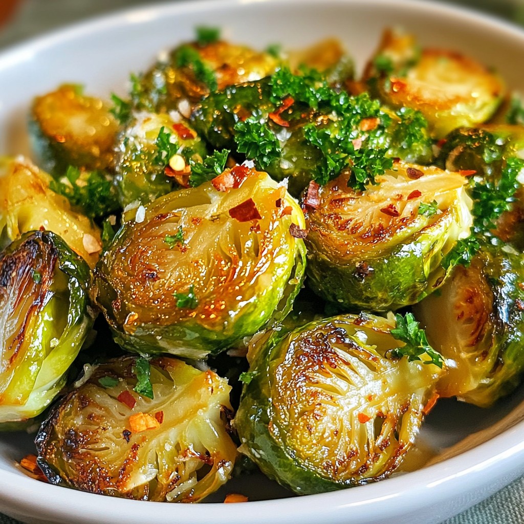 Honey Garlic Roasted Brussels Sprouts Irresistible Flavor