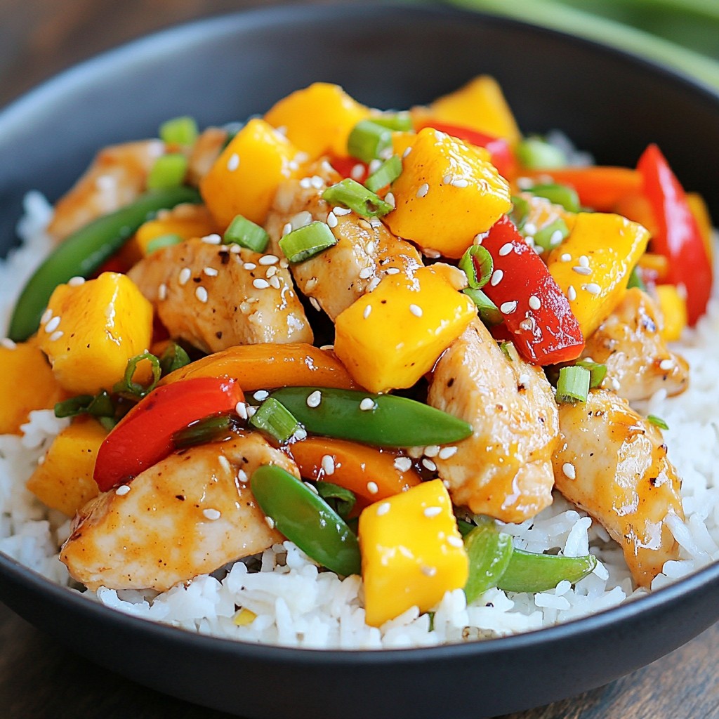 Spicy Mango Chicken Stir Fry Flavorful and Easy Meal