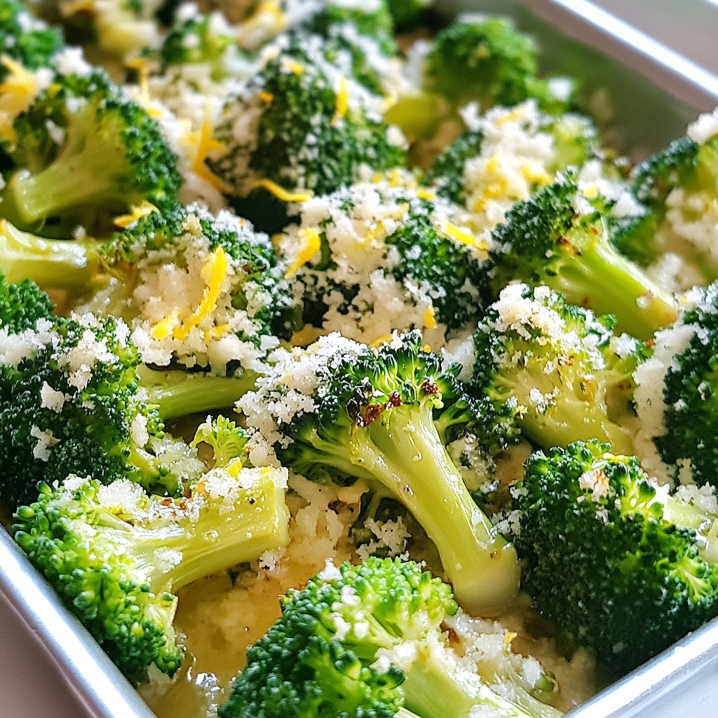 Garlic Parmesan Roasted Broccoli Flavorful Side Dish