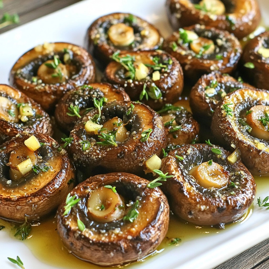 Garlic Herb Roasted Mushrooms Savory Flavor Boost