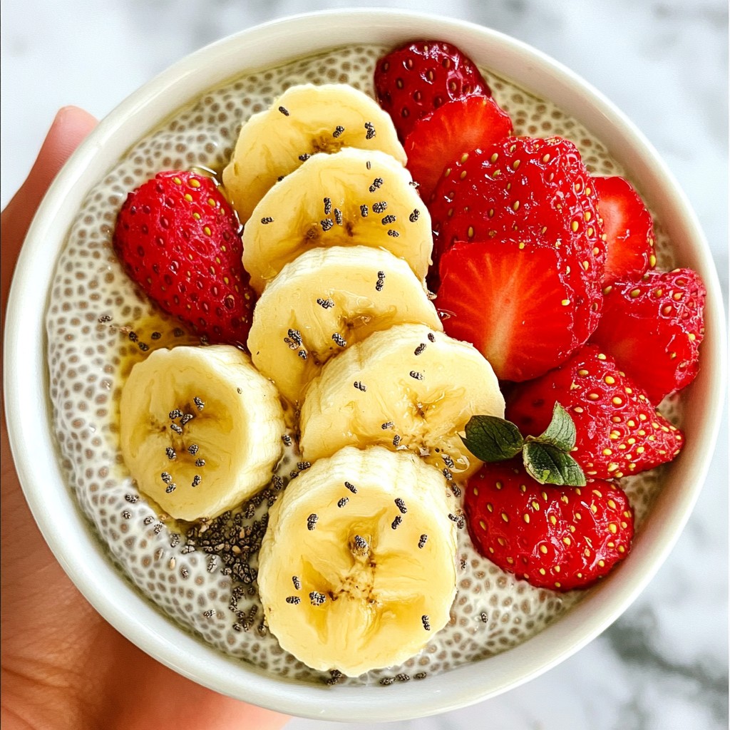 Strawberry Banana Chia Pudding Healthy and Easy Recipe