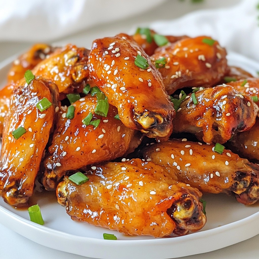 Sriracha Honey Garlic Wings Savory and Flavorful Feast