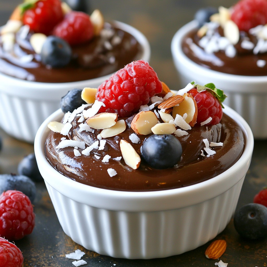 Avocado Chocolate Pudding Creamy and Decadent Delight