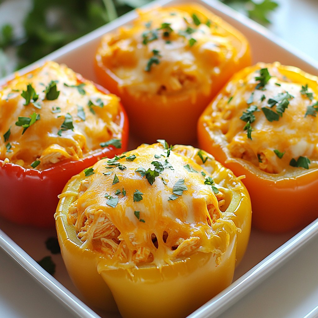 Buffalo Chicken Stuffed Peppers Flavorful and Easy Recipe