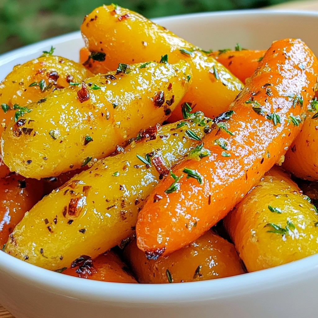 Garlic Butter Roasted Carrots Flavorful Side Dish