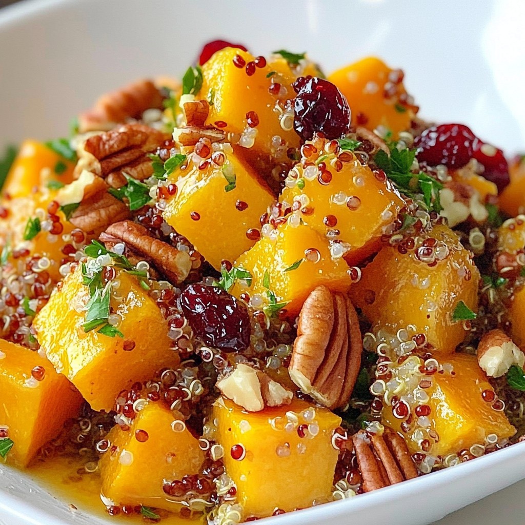 Butternut Squash Quinoa Salad Fresh and Flavorful Dish