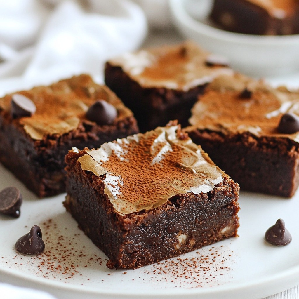 Vegan Chocolate Avocado Brownies Rich and Decadent Treat