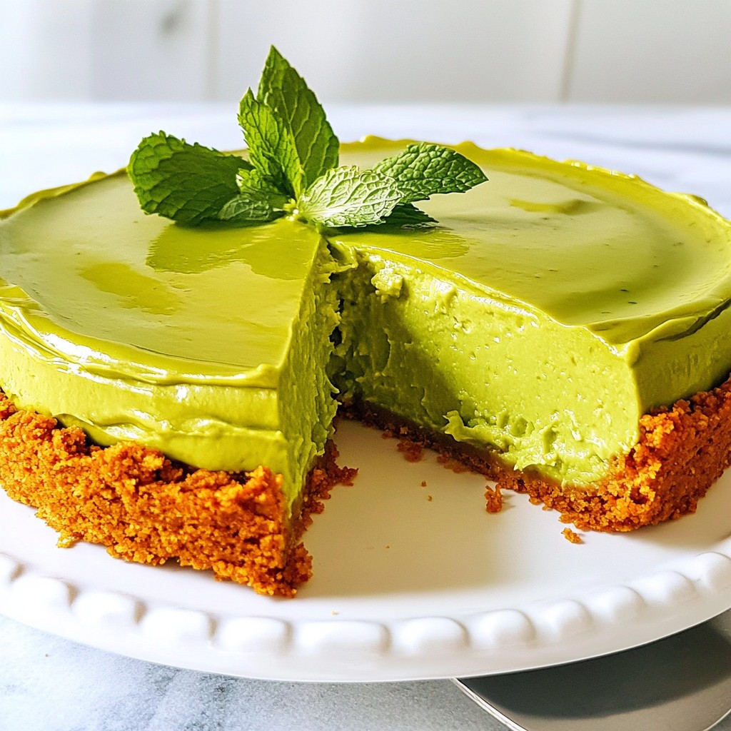 Avocado Lime Cheesecake Creamy and Refreshing Treat