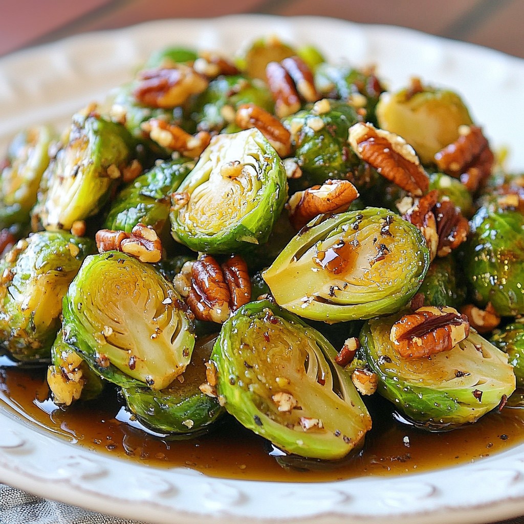Maple Dijon Brussels Sprouts Perfectly Roasted Recipe