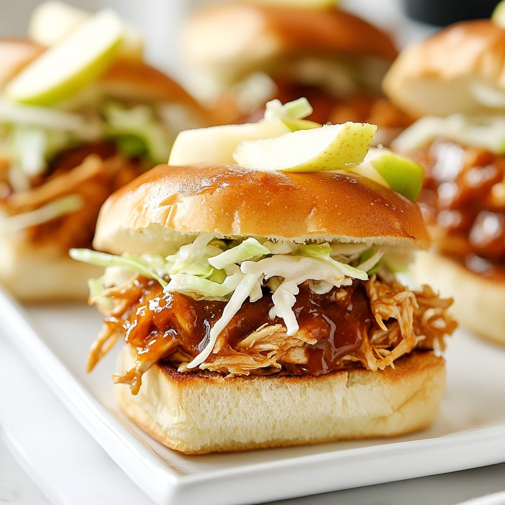 Apple Butter BBQ Chicken Sliders Flavorful Feast