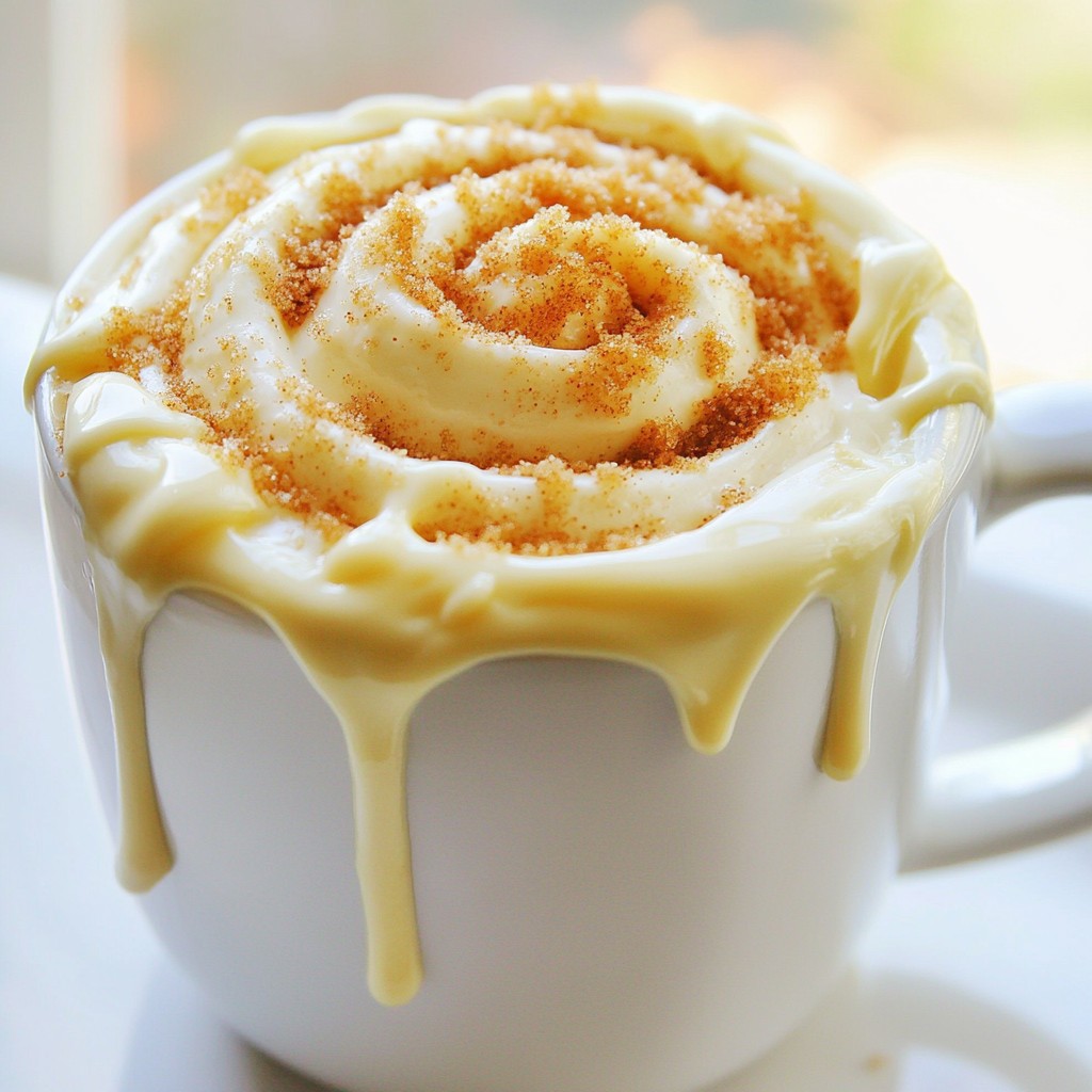 Cinnamon Roll Mug Cake Easy and Quick Delight