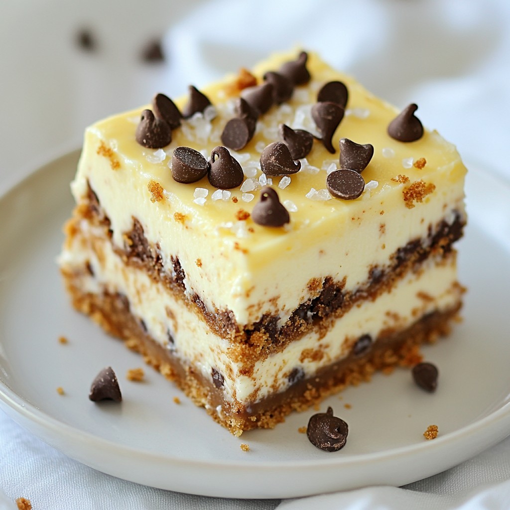 Chocolate Chip Cheesecake Bars Simple and Tasty Treat