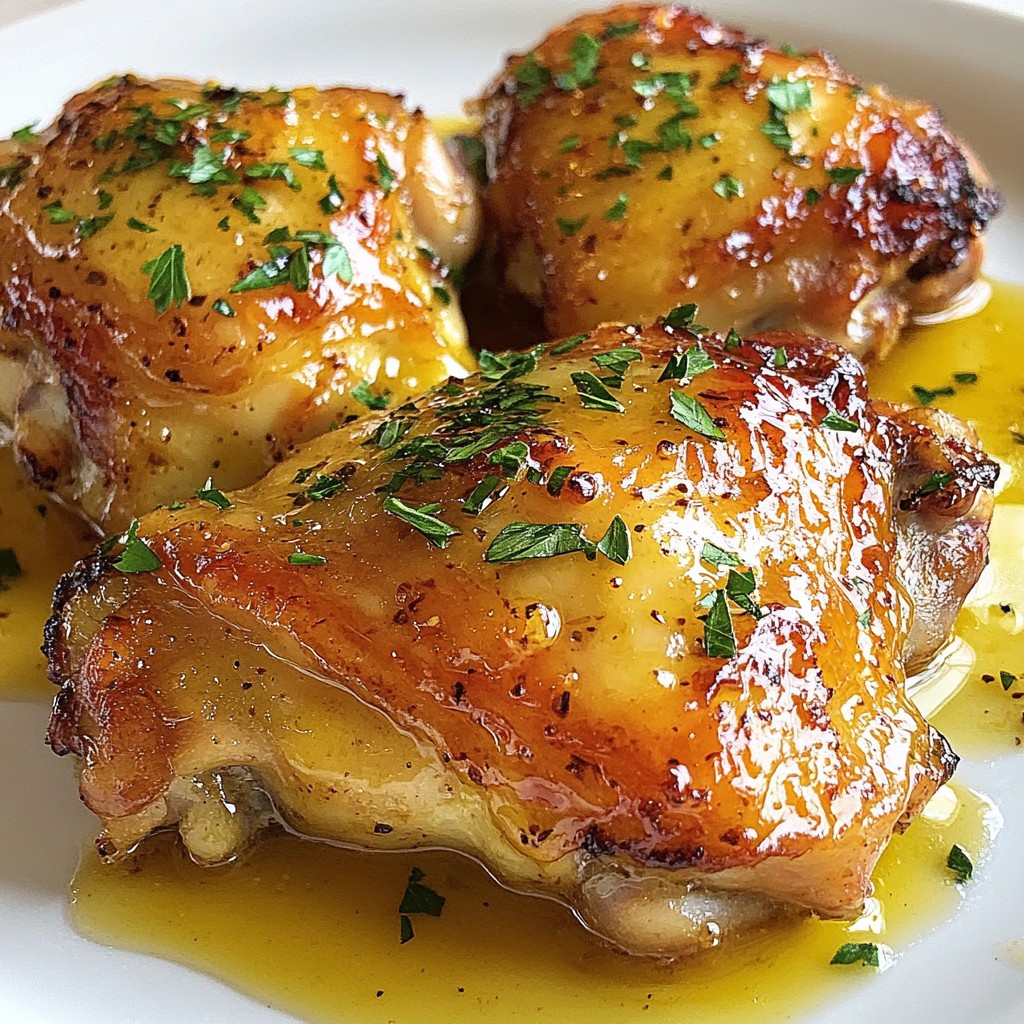 Honey Mustard Chicken Thighs Juicy and Flavorful Meal