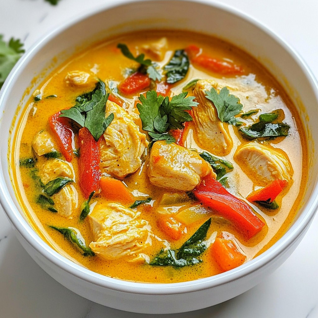 Coconut Curry Chicken Soup Flavorful and Simple Recipe