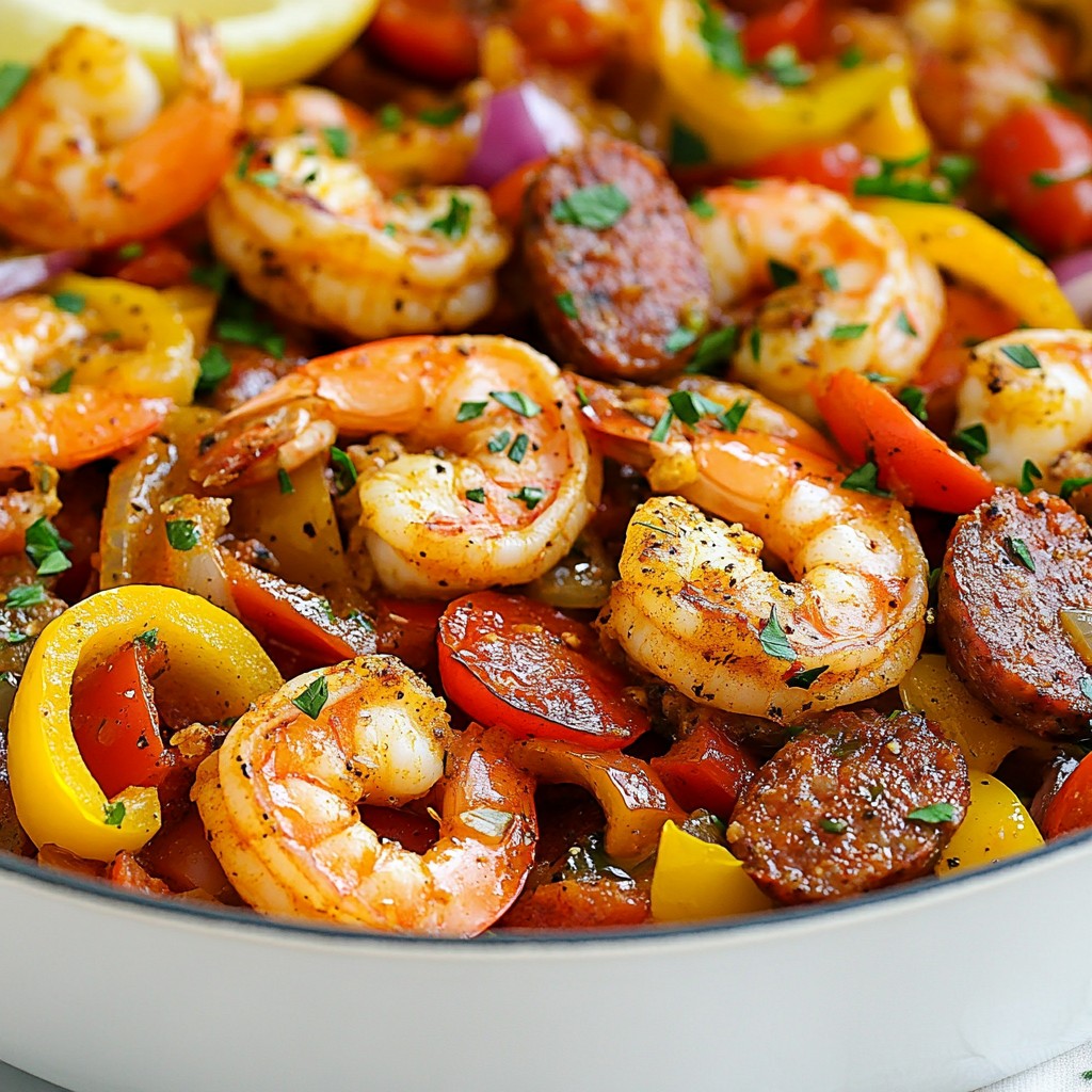 Cajun Shrimp and Sausage Skillet Flavorful One-Pan Meal