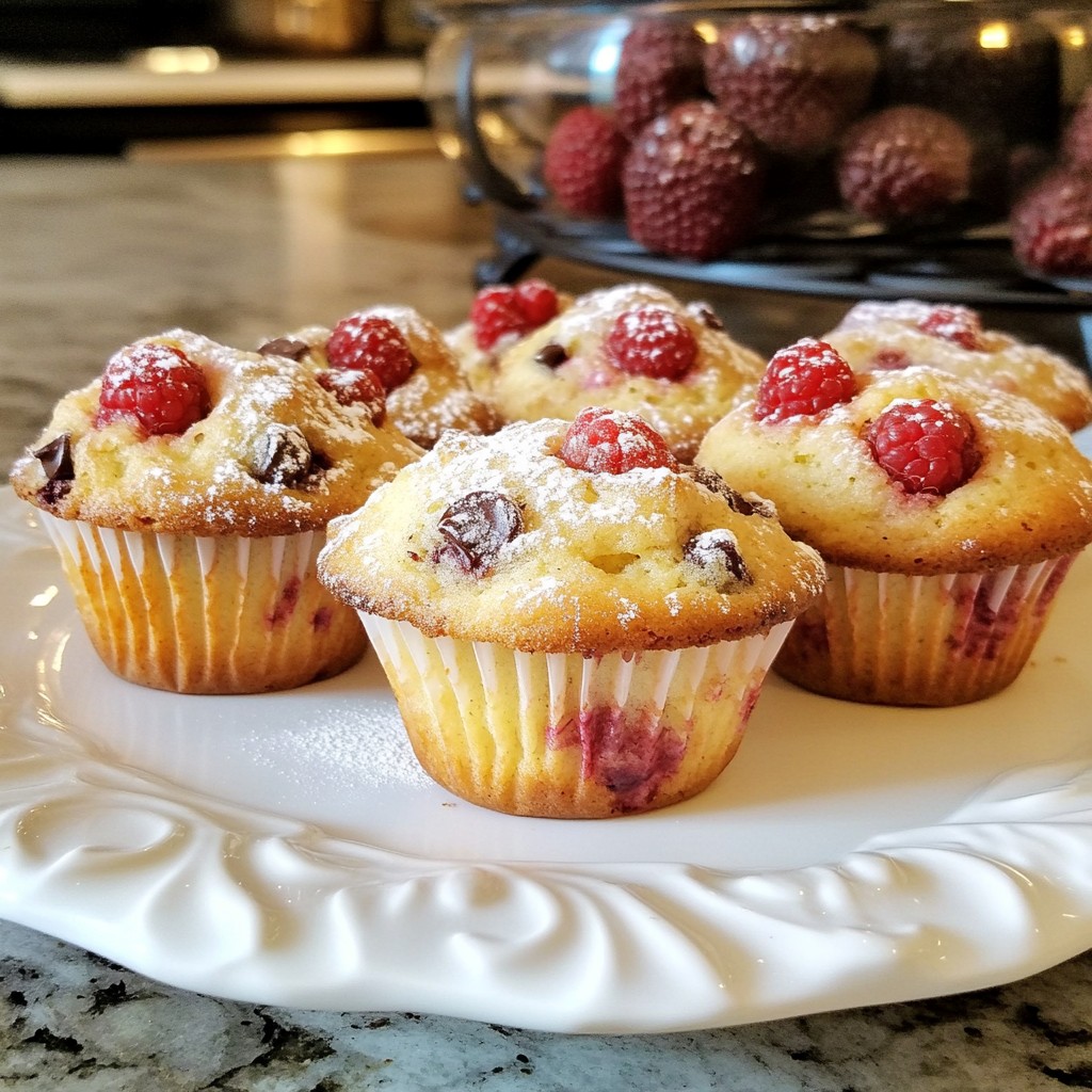 Raspberry Chocolate Chip Muffins Flavorful Sweet Treat