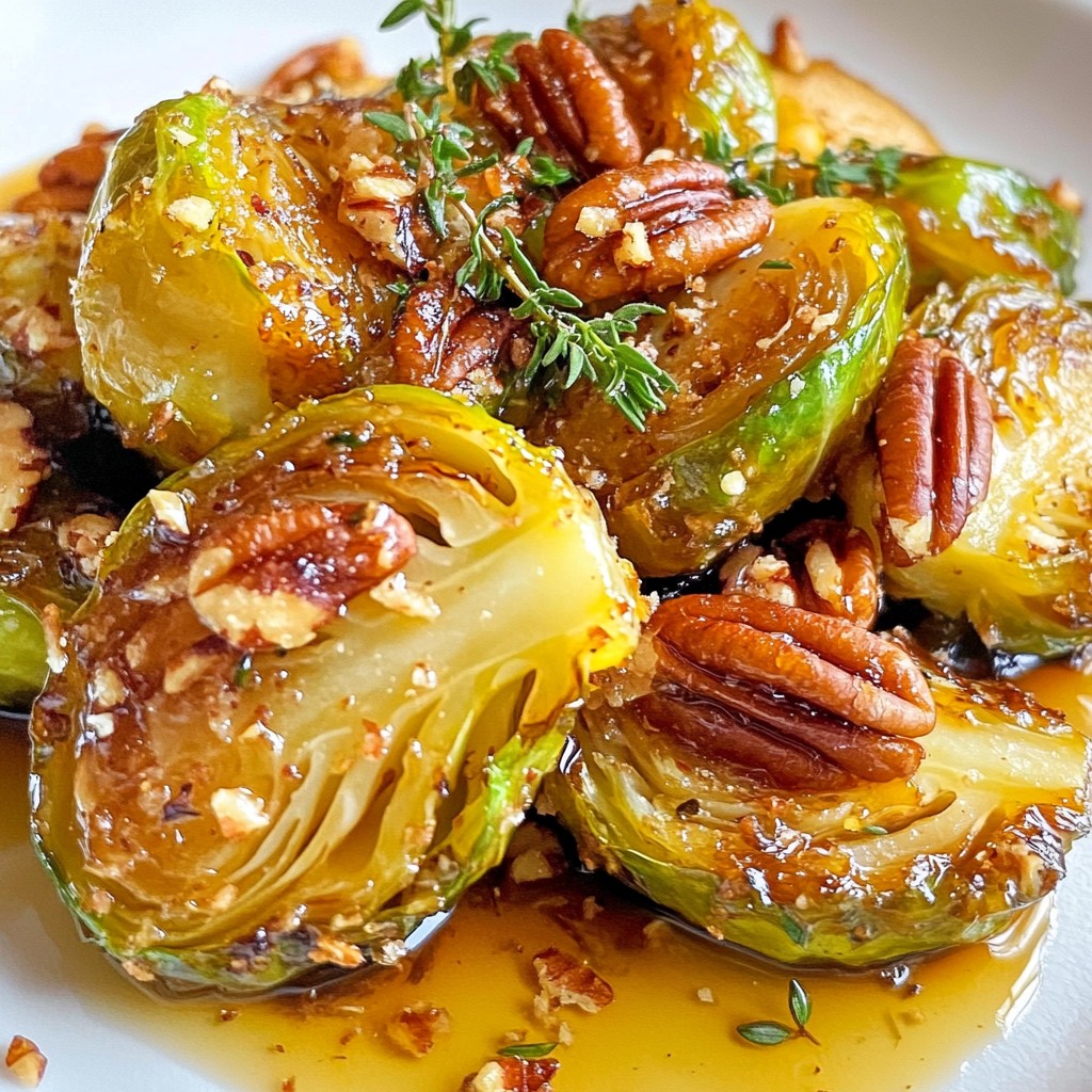 Maple Dijon Glazed Brussels Sprouts Irresistible Side