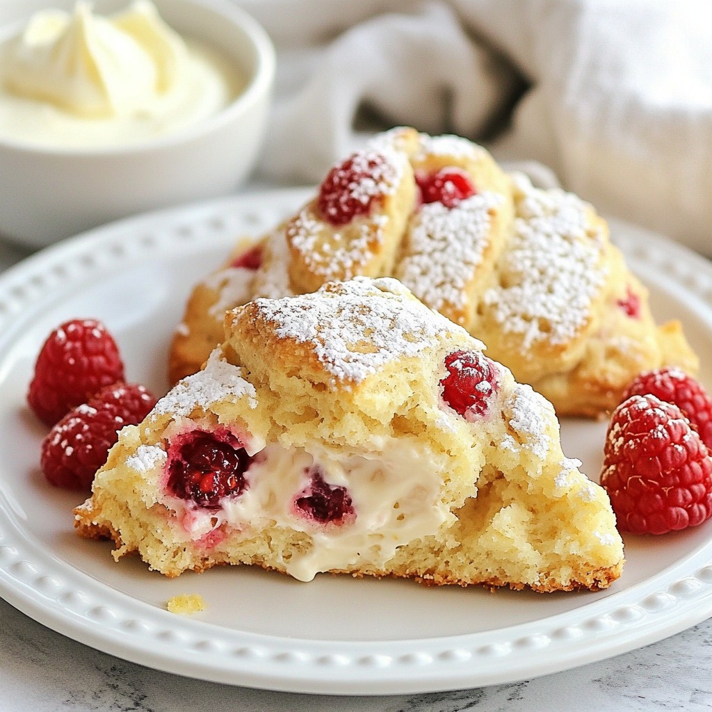 Lemon Raspberry Scones Fresh and Flavorful Treat