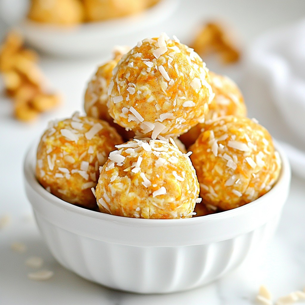 Carrot Cake Energy Balls Delicious Healthy Snack