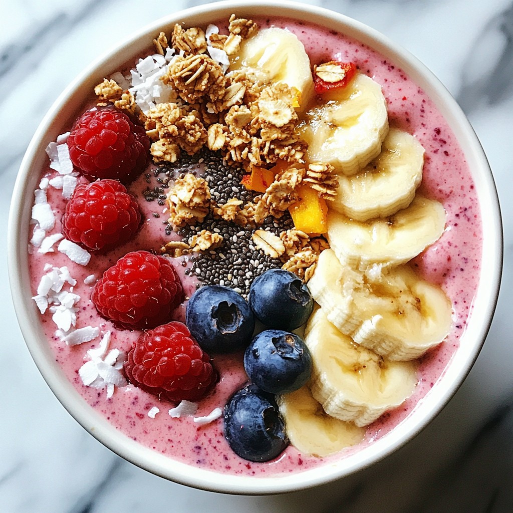 Berry Banana Smoothie Bowl Energizing Breakfast Recipe