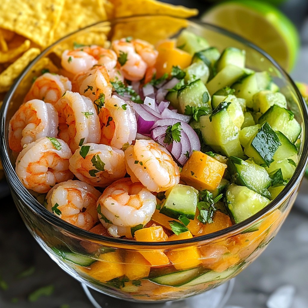 Tasty Shrimp Avocado Ceviche Light and Zesty Dish