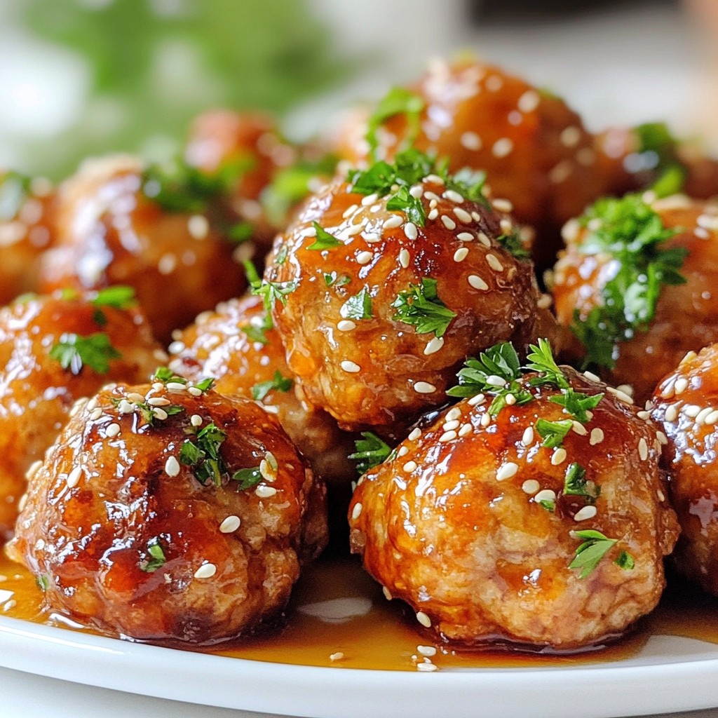 Savory Sriracha Honey Meatballs with Glaze Recipe